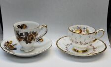 Tuscan Floral & Enesco Cup & Saucer sets