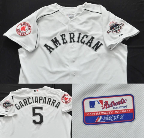 NOMAR GARCIAPARRA BOSTON RED SOX Authentic 2003 All-Star Jersey Majestic MEN 2XL Cover