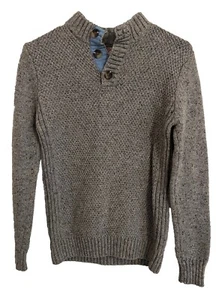 Cat and Jack Gray Sweater Boys Size Large 12/14 - Picture 1 of 9