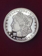 1921-2021 Cook Islands Silver Plated  Morgan & Peace Double Liberty Head Dollar