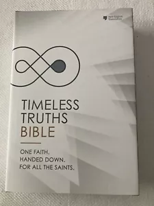 Holy Bible Timeless Truths Bible, Gray, Comfort Print NET Hardback NEW - Foto 1 di 3