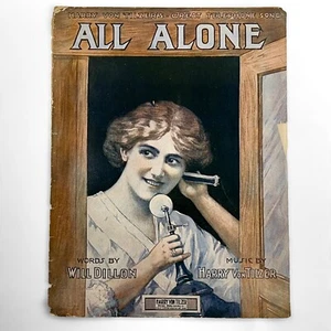 1911 Tutto Solo "Grande Canzone Telefonica" Von Tilzer Spartiti Vintage - Foto 1 di 5