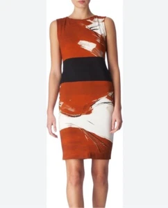 MAX MARA Bosco Shift Dress Brushstroke Ivory Size EU 44 UK 12 Queen Denmark NEW - Picture 1 of 12