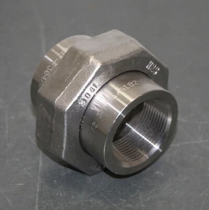 Penn Stainless Steel Union 3000301712, 1-1/2" NPT Pipe, Class 3000, 304 SS - Picture 1 of 6