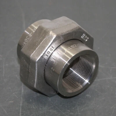 Penn Stainless Steel Union 3000301712, 1-1/2" NPT Pipe, Class 3000, 304 SS - Image 1 of 4