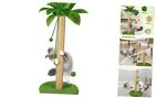 Cat Scratching Post, 31" Tall Scratch Tree With 31" For Adult Cats Green