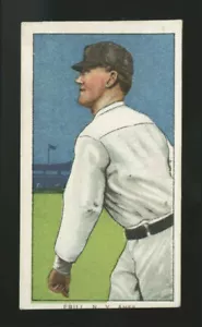 1911 T206 JOHN FRILL MISCUT 2 NOMI MAL STAMPATO SOVRASTAMPA RETRO 2 FABBRICHE PIEGA - Foto 1 di 2