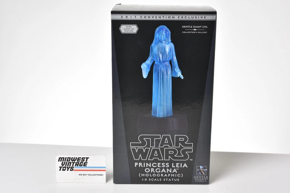 Estatua holográfica Gentle Giant Star Wars Princesa Leia 1/8 SDCC 2017 #331/770 Foto 1 de 4