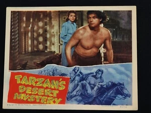 Misterio del desierto de Tarzán 1943 * Johnny Weissmuller * ¡Gran tarjeta de lobby de Tarzán!! - Imagen 1 de 8
