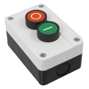AC 600V Ui 10A Ith Momentary NO NC Push Button Switch Station CIRCUIT Red Green - Picture 1 of 1