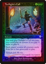 Twilight's Call FOIL Invasion NM Black Rare MAGIC THE GATHERING CARD ABUGames
