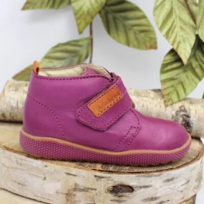 NATURINO 5210 VL NAPPA Gr. 21 & 22, Kinder Baby Lauflernschuhe Leder Fuchsia NEU