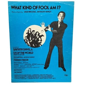 Was für ein Narr bin ich? Vintage Klavier Noten Sammy Davis Jr Anthony Newley - Bild 1 von 4