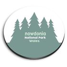 1x Round Fridge MDF Magnet Nowdonia National Park Wales #60874