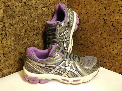 Asics Gel Exalt T379N Size Us 6.5 Purple Gray Green Women Running Shoes - Image 1 of 4