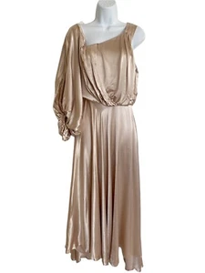 NWT ASOS EDITION BLOUSON DRESS RARE SOLD OUT one Shoulder Satin 2 Prom Wedding - Picture 1 of 5