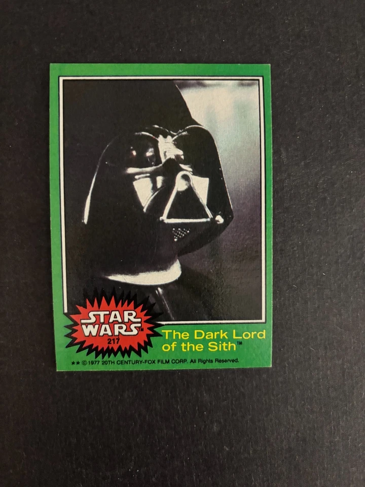1977 STAR WARS СЕРИИ ТРИ (ЗЕЛЕНЫЙ) #217 ДАРТ ВЕЙДЕР NM - Изображение 1 из 1