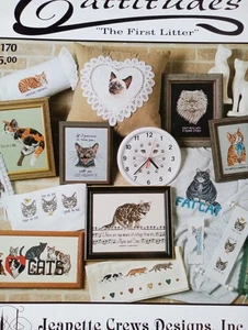 First Litter Cats Cross Stitch Pattern Book Cat Patterns Cat Lady Cross Stitch - Picture 1 of 5