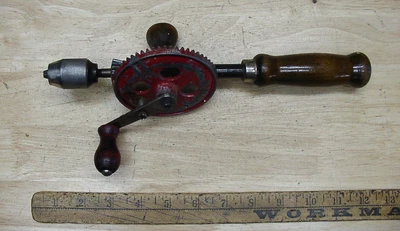 Taladro batidor de huevos de piñón único Fulton de colección, muy buen estado, ¡L@@K! & LEER! Foto 1 de 4