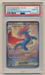 PSA 10 Pokemon Journey Together JTG EN SIR Salamence EX 187/159 GEM MINT! - Picture 1 of 2