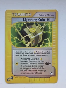 Lightning Cube 01 - 127/147 - Reverse Holo - Aquapolis - Picture 1 of 3