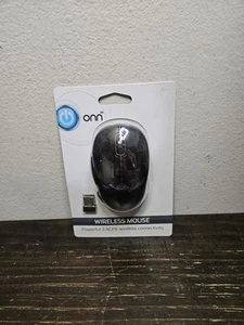 Onn Wireless Mouse, Black & 2.4GHz Wireless USB Receiver New  - Picture 1 of 3