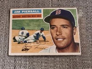 1956 Topps - Jim Piersall #143 dorso grigio - EX - Spedizione gratuita - Foto 1 di 2
