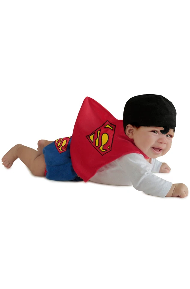 Nuevo juego de funda de pañal de superhéroe de Superman disfraz infantil Foto 1 de 1