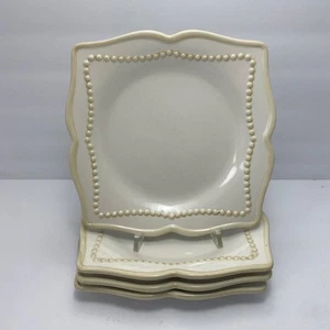 Princess House Pavillion Salad Plates | 8 in | Ivory | PHPW1 | Set of 4 - Picture 1 of 12