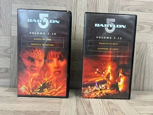 VHS x 2 - Babylon 5 - Volume 5.10 & 5.11 - Objects At Rest - Wheel Of Fire - Picture 1 of 4