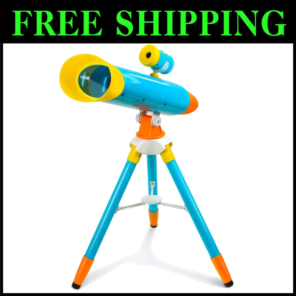 Kids' Telescope with 24 Space Images, Educational Book - Image 1 of 4
