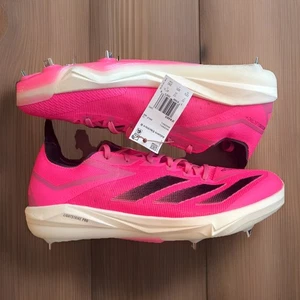 Adidas Adizero tacchetti da baseball elettrici metallo rosa IF8485 uomo taglia 12,5 rari nuovi - Foto 1 di 7