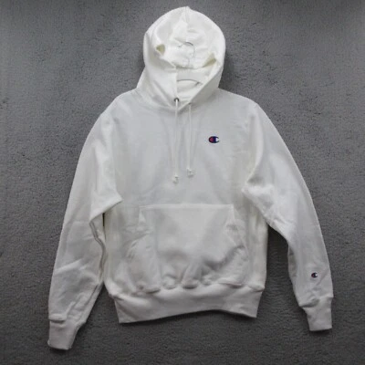 Champion Sudadera con Capucha Tejido Inverso Para Hombre S Blanca Nueva # Foto 1 de 4