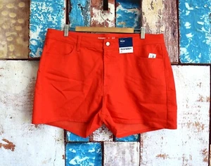 Women's Old Navy High Waisted Wow 3" Inseam Jean Shorts SIZE 18 Warm Sunset NEW - Picture 1 of 11