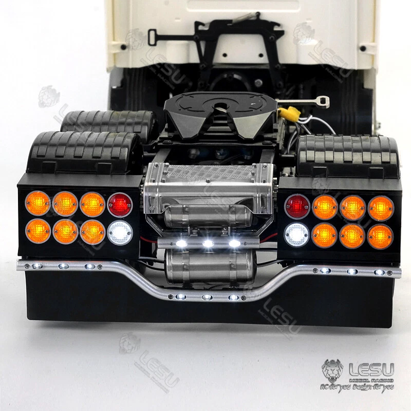 LESU Metal Rear Beam Taillight Parts for Tamiya 1/14 RC R620 R470 Tractor Truck - Image 1 of 4