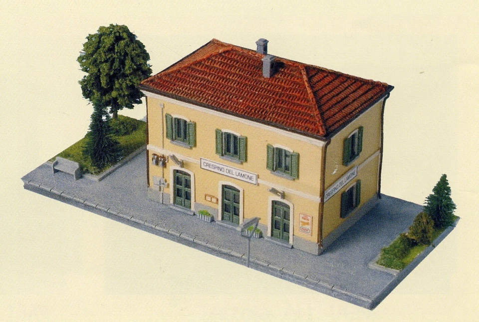 NINIVE 6N Stazione ferroviaria FS kit resina per plastico diorama scala N 1:160
