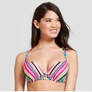 Shade & Shore Striped Shell Strappy Bikini Top - Bild 1 von 6