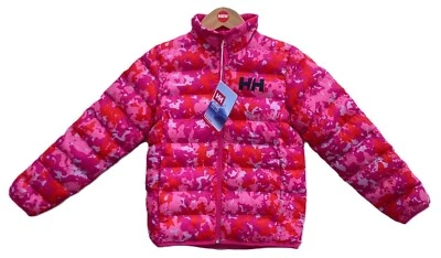 Helly Hansen Girls Insulated PINK Splash Camo Jacket $140, Size: 12 - Image 1 of 4