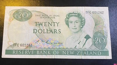 New Zealand, 20 Dollars, ND(1985-89), P-173b, Banknote - Image 1 of 2