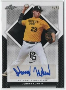 Johnny Kuhn RC #9/50 Auto 2016 Leaf Perfect Game Pack Fresco Como Nuevo/Como Nuevo - Aliz - Imagen 1 de 2