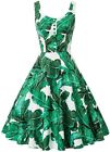 Belle Poque Homecoming 1950s Retro Vintage Sleeveless V-Neck Flared A-Line Dress