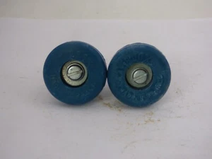 VELOX OLD STYLE BLUE HANDLEBAR END PLUGS - MADE IN FRANCE - NOS - Picture 1 of 3