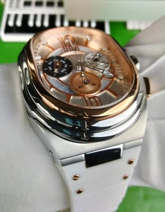 Invicta Lupah Revolution 2.0 Swiss Quartz 2 Tone Men Watch 45589 Silicone Band - Picture 1 of 24