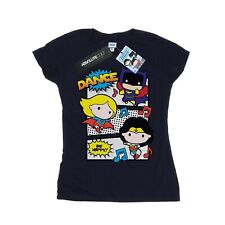 DC Comics - Camiseta Chibi Super Friends Dance de Algodón para Mujer
