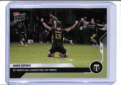 2020 TOPPS NOW MLS #12 DARIO ZUPARIC - PRINT RUN 65 - 66 MIN GOAL CLINCHES FINAL - Image 1 of 2