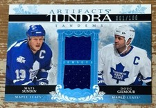 2009-10 Upper Deck Artifacts Sundin Gilmour Tundra Tandems Card #’d 1/100!!