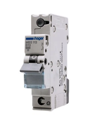 Hager MBS 113 LS Schalter B13 6kA Sicherung Automat Leitungsschutzschalter 13A