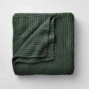 King Knit Blanket Dark Teal - Casaluna - Picture 1 of 4