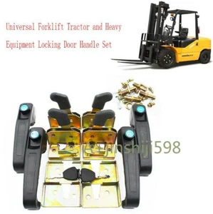 CNC Forklift Truck Tractor Heavy Equipment Door Locking Handle Set For Universal - Zdjęcie 1 z 9