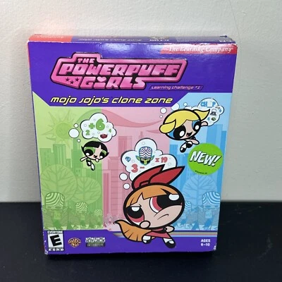 Powerpuff Girls Learning Challenge 1 Mojo Jojo's Clone Zone PC Game 2002 SEALED - Image 1 of 4